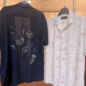 Set of 2 Abercrombie Pride Shirts. Size XL. Perfect beach fabric 🏝️. Pristine!